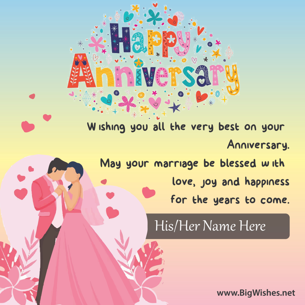 Wedding anniversary wishes for wife