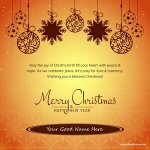 Blessings of Christ’s Birth Merry Christmas Wishes Images
