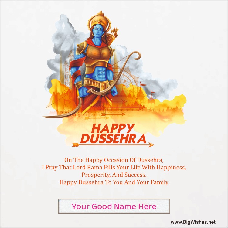 Dussehra Wishes Card Online