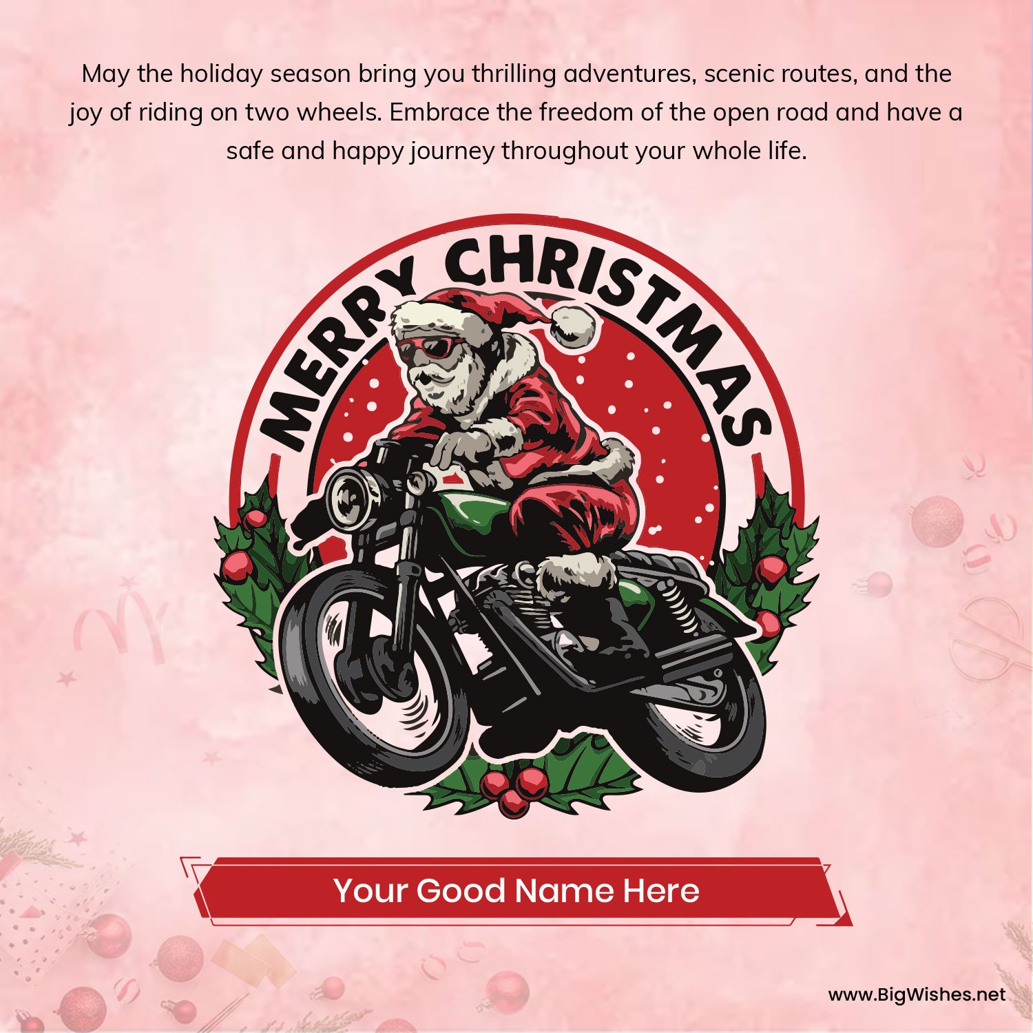 Harley Davidson Christmas Holiday Wishes