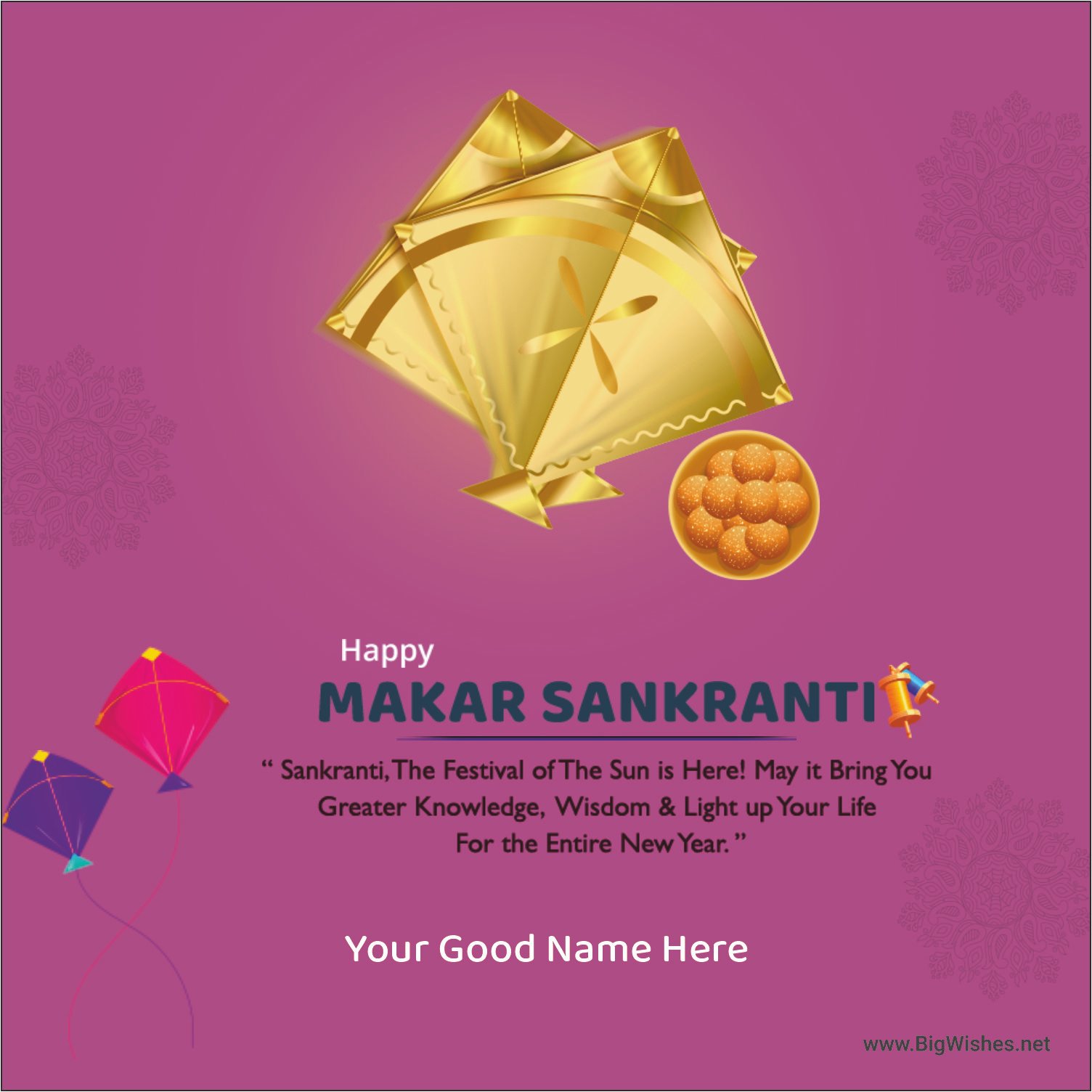 Makar Sankranti Wishes Card Online