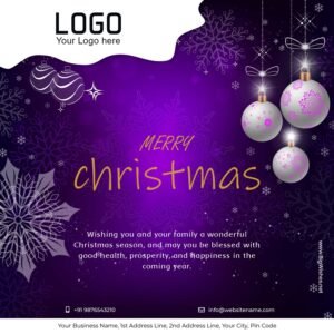 Create Christmas Business Card with Messages