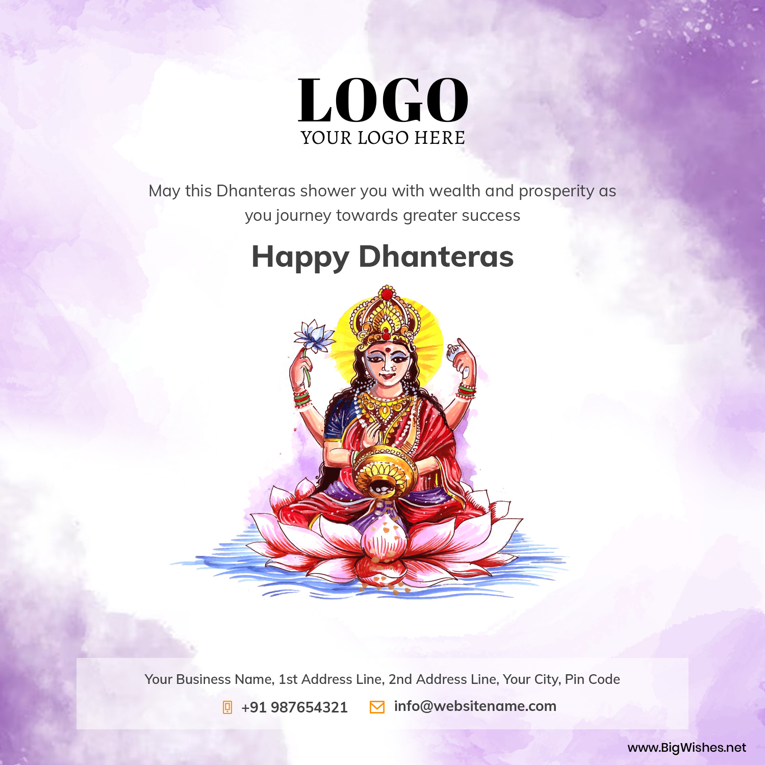 Happy Dhanteras 2024 Wishes Images from Company