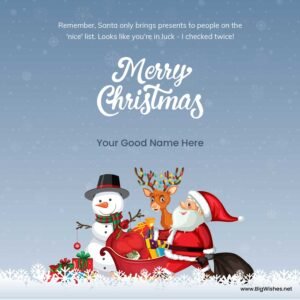 Funny Santa’s Christmas Wishes Images