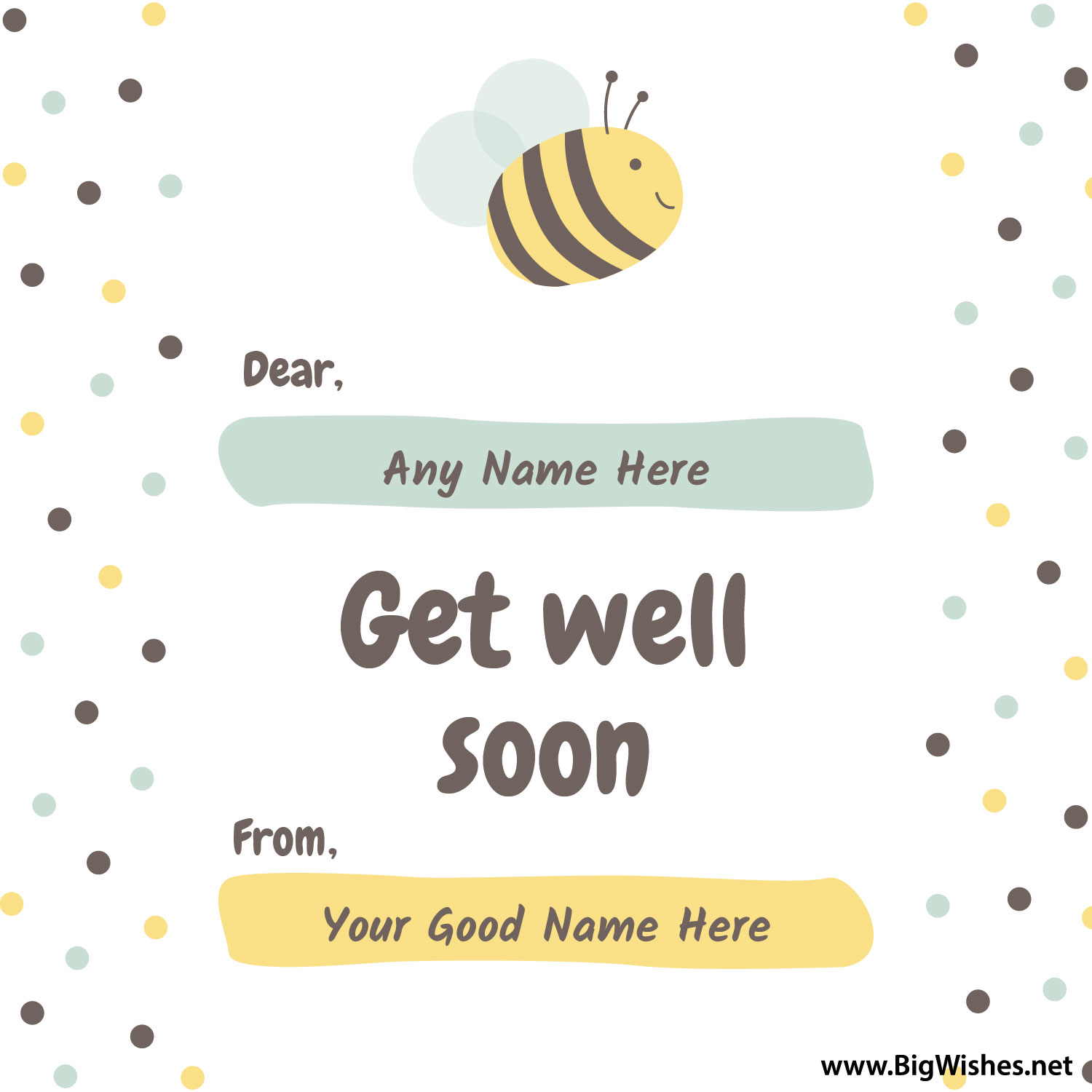 Get Well Soon Greeting Card