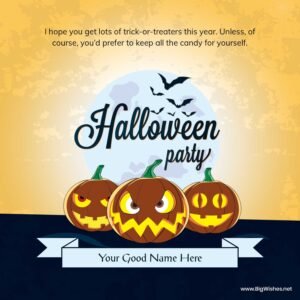 Halloween Wishes Card Maker