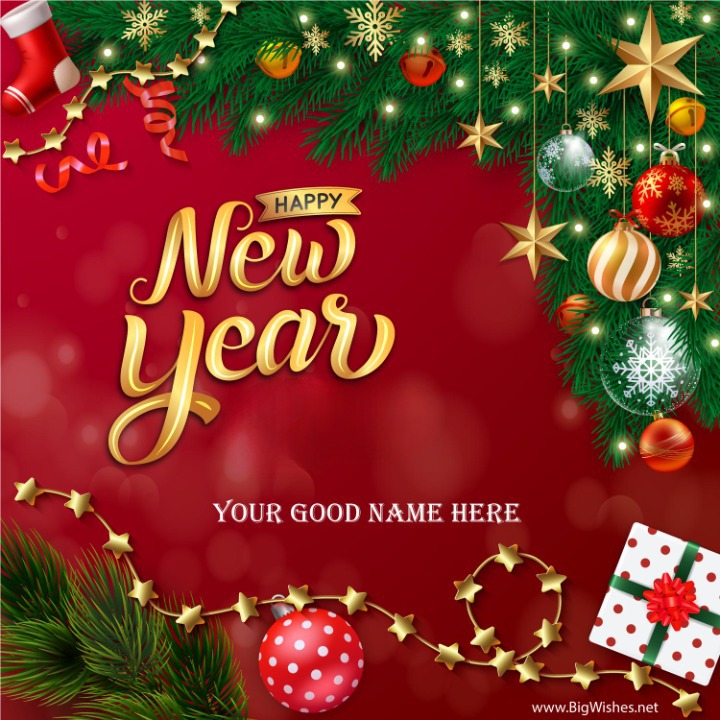 Wish Happy New Year 2024 Card