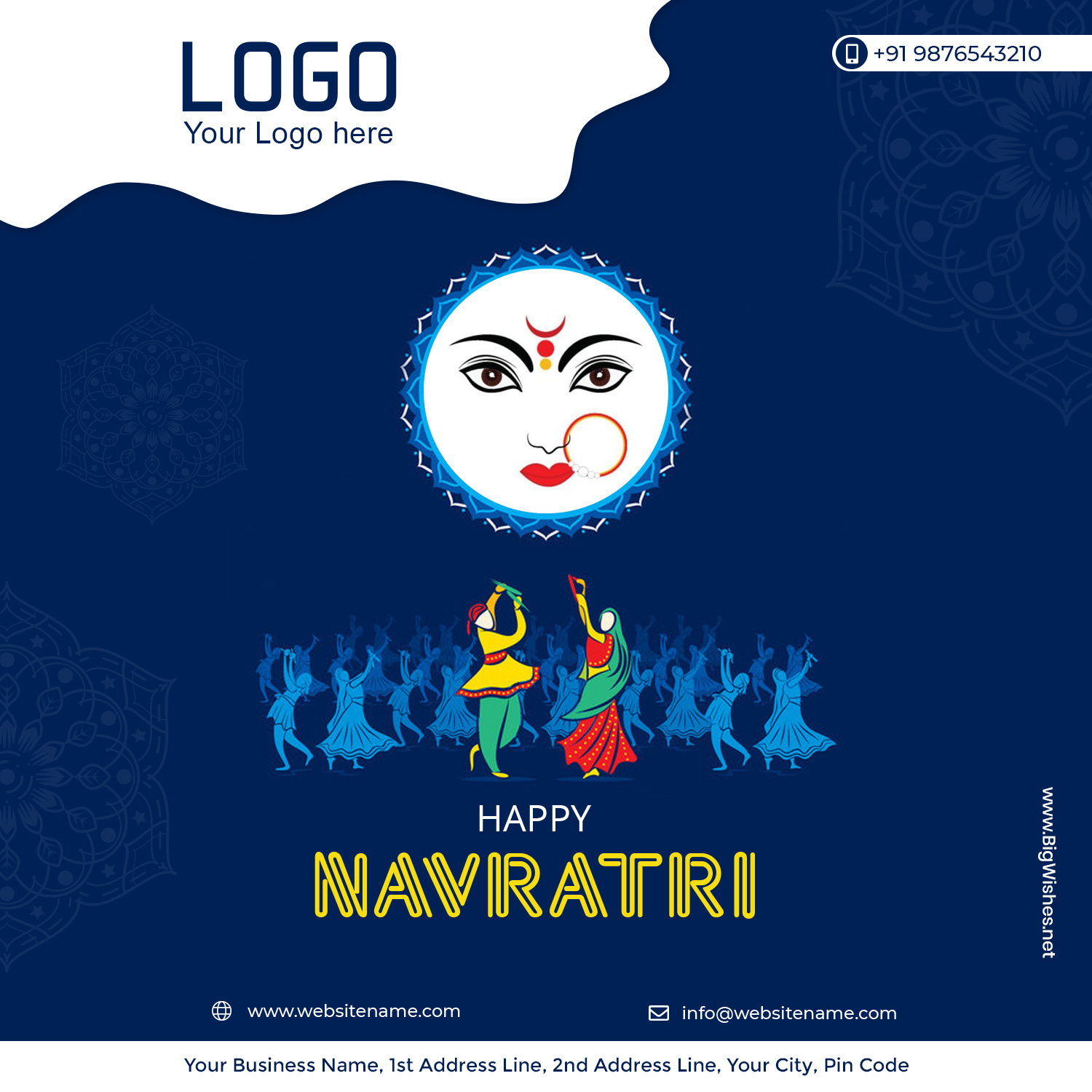 Navratri 2023 Business Wishes Cards