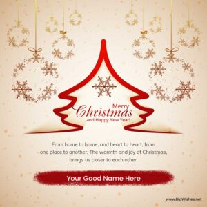 Professional Christmas & New Year Wishes Card